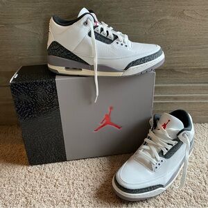 Jordan White and Black Sneakers Iconic Design